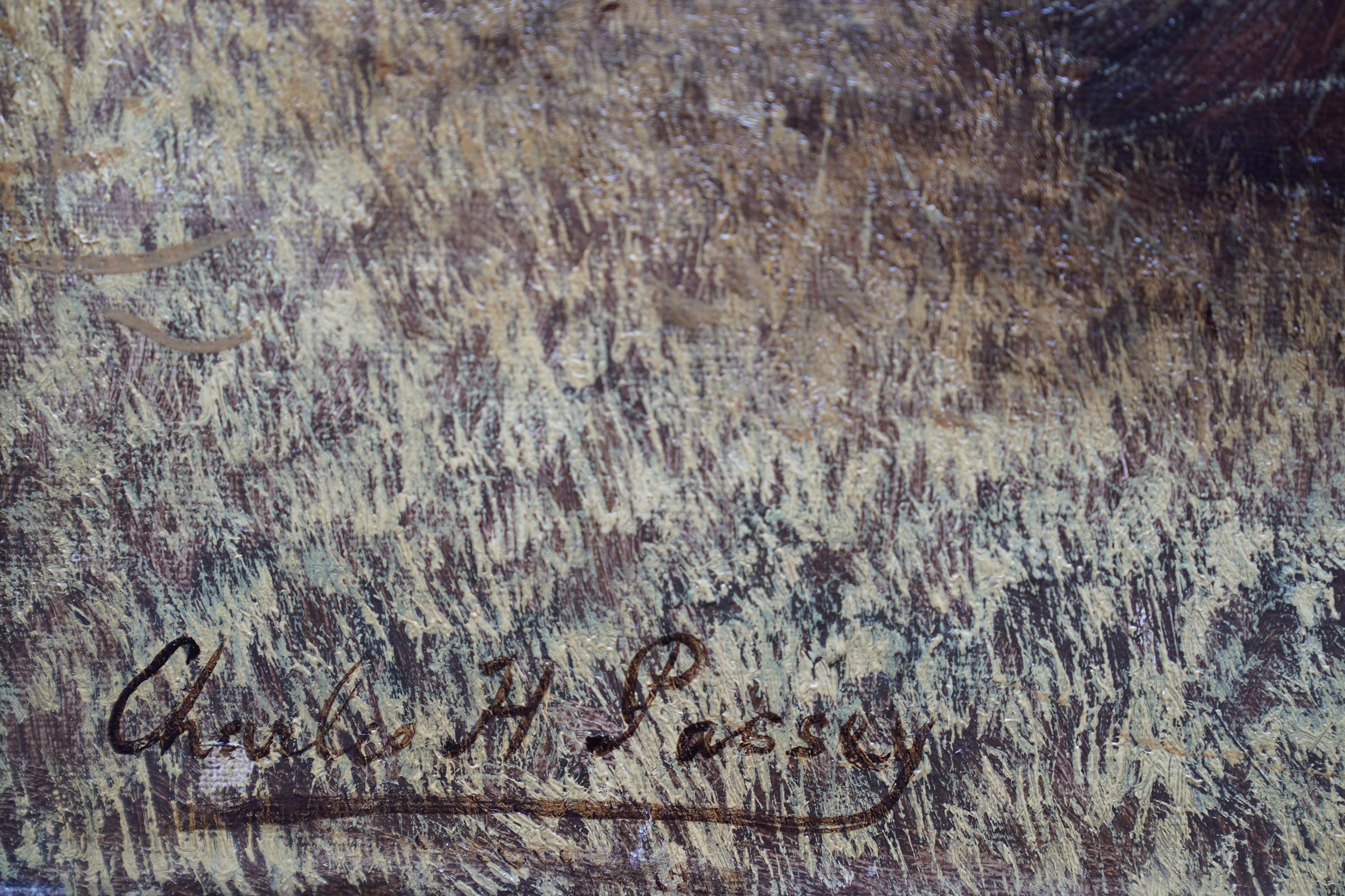 Paysage de moisson victorien - Peinture à l'huile d'art pastoral de campagne britannique 5