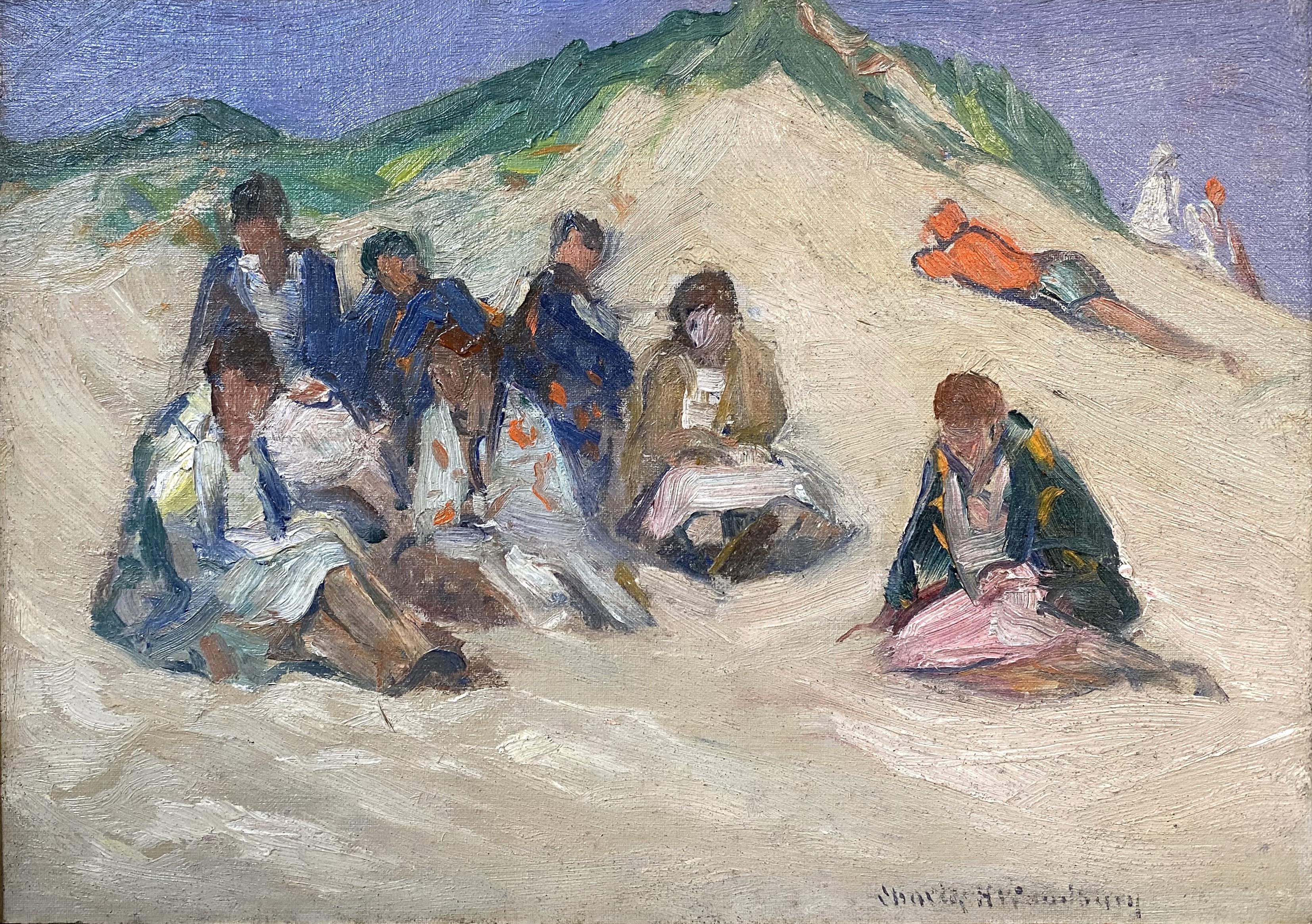 Dune Party - Painting by Charles Herbert Woodbury