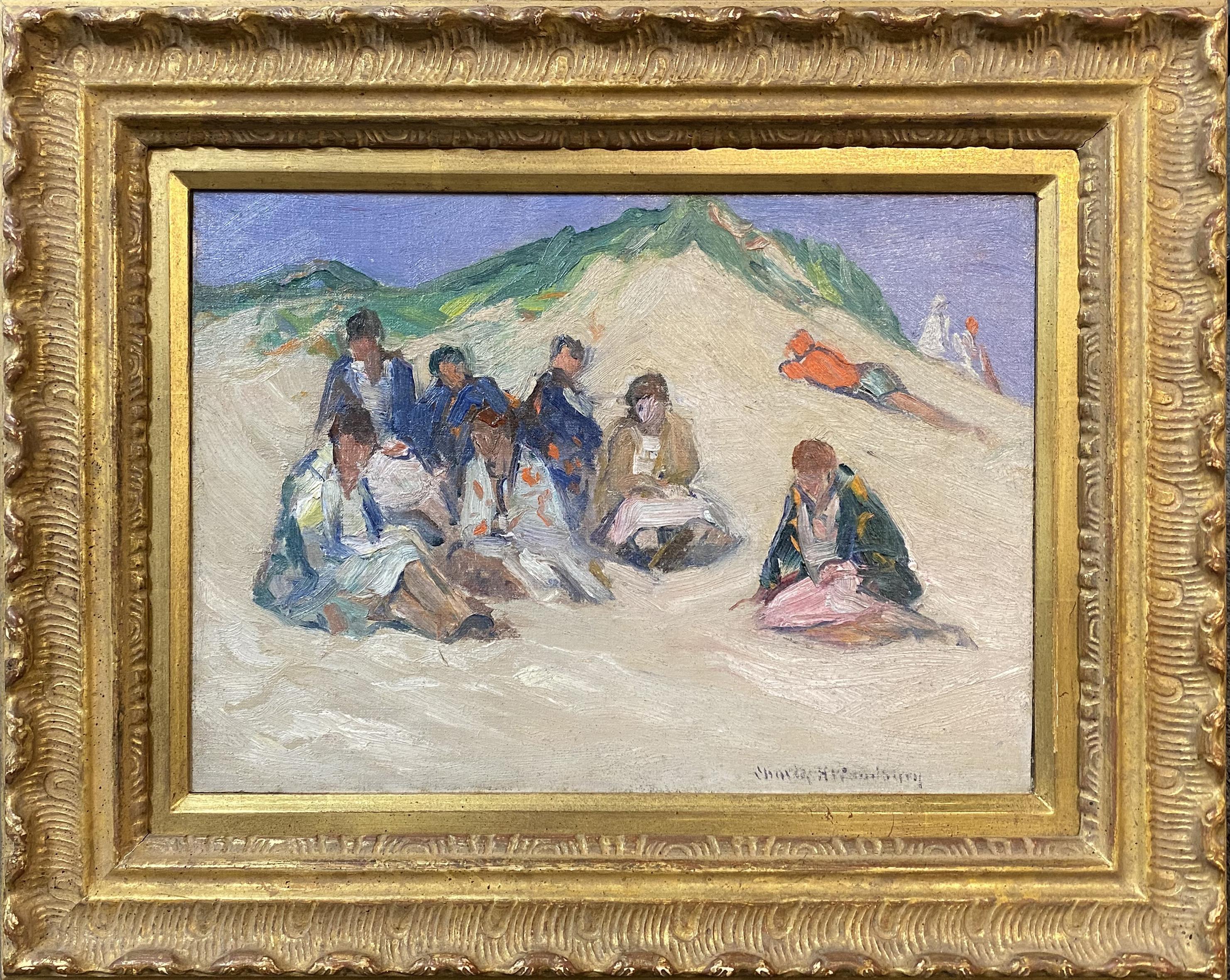 Charles Herbert Woodbury Landscape Painting - Dune Party