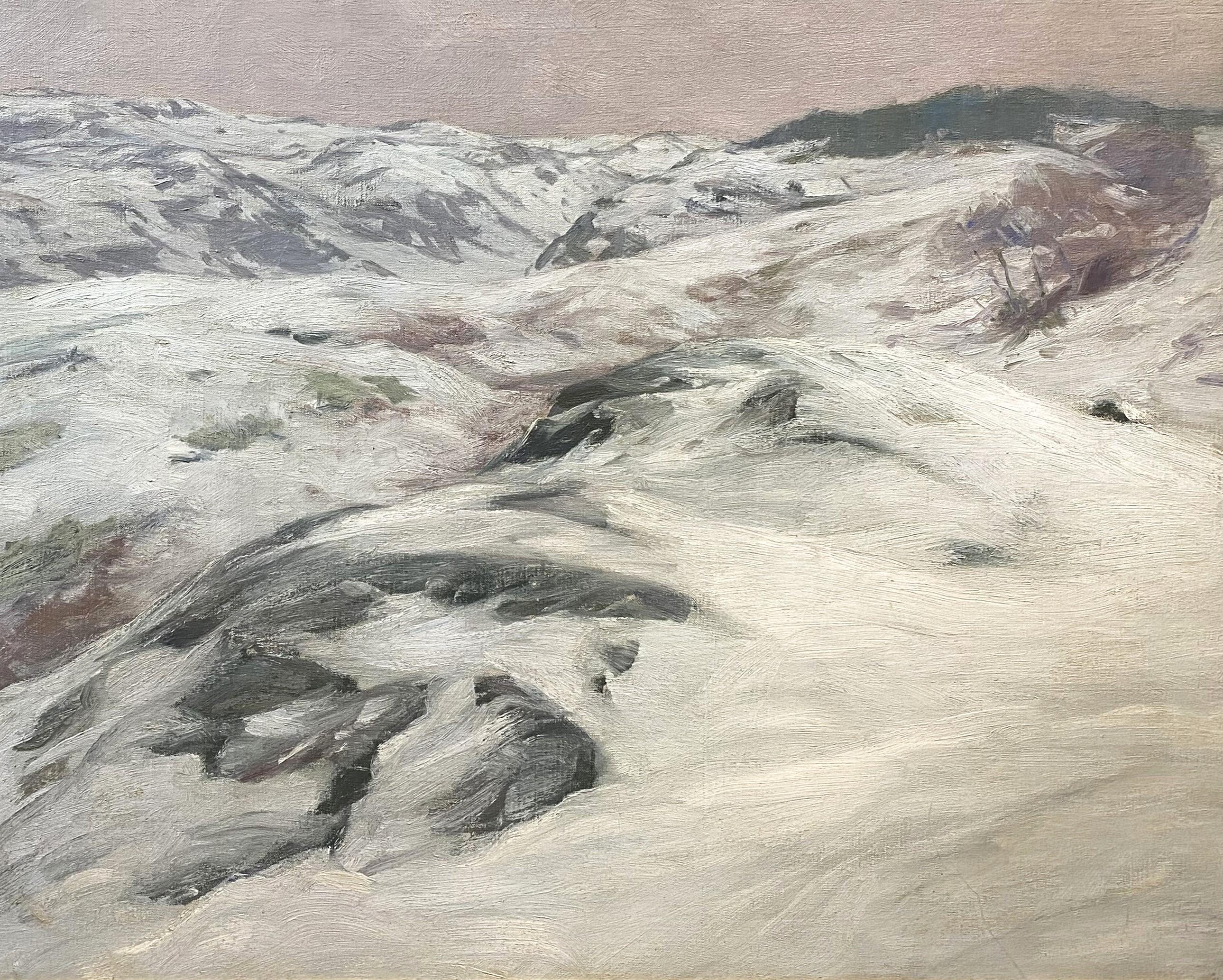 Première neige - Painting de Charles Herbert Woodbury
