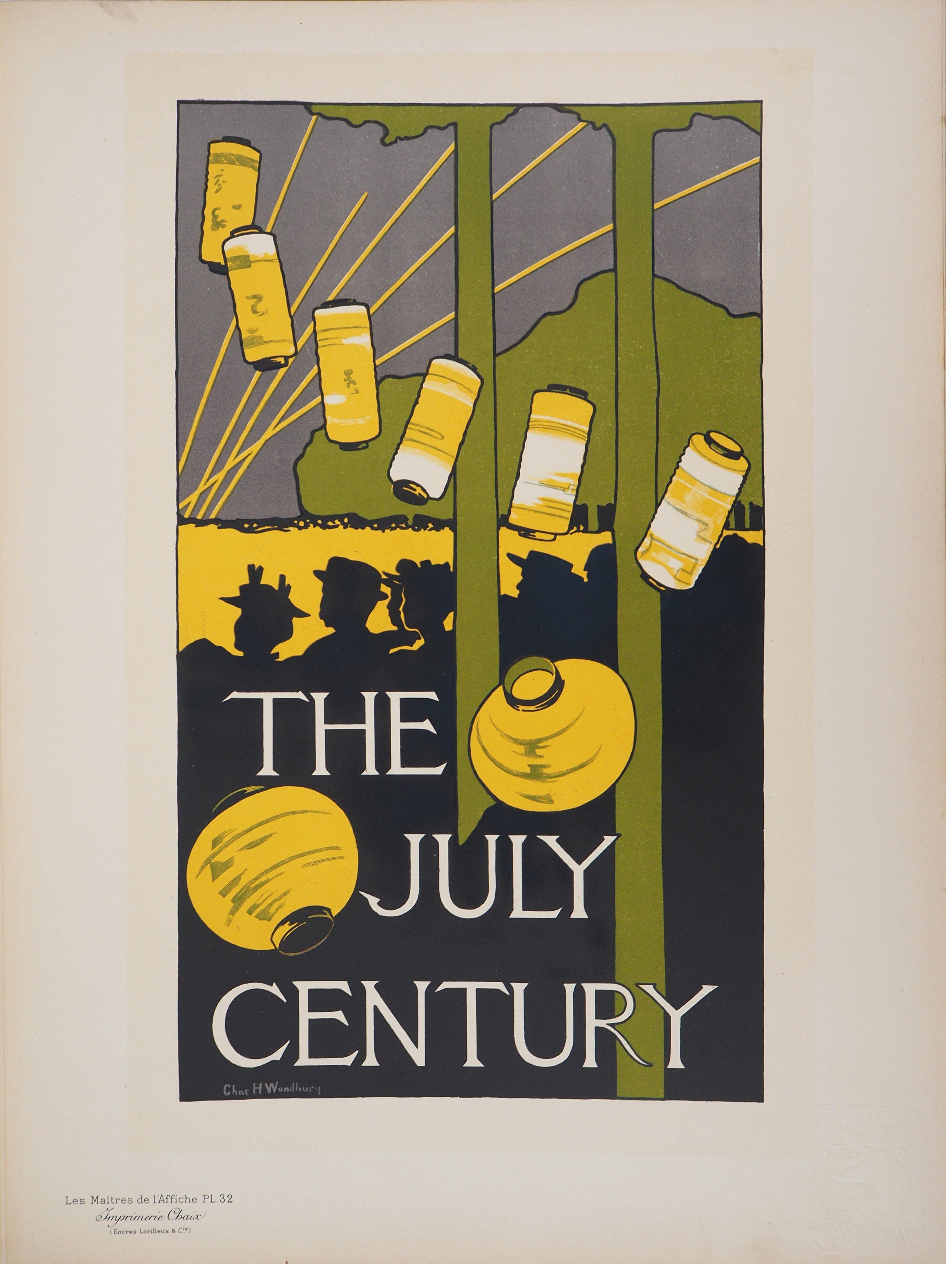 The July Century - Lithograph (Les Maîtres de l'Affiche), 1895 - Print by Charles Herbert Woodbury