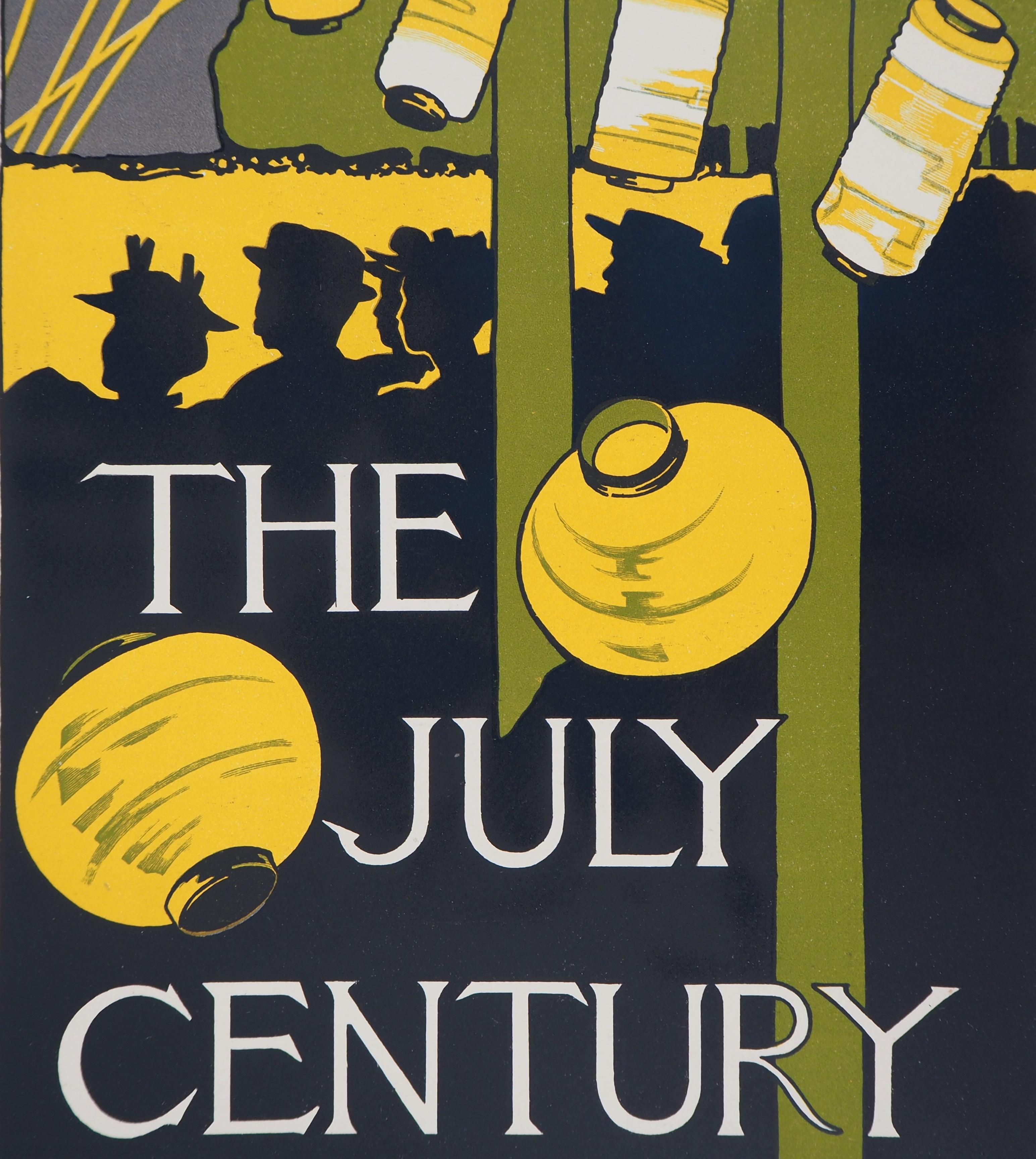 The July Century - Original Lithograph (Les Maîtres de l'Affiche), 1895 - Art Nouveau Print by Charles Herbert Woodbury