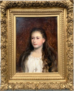 Portrait d'une jeune fille – Charles Hermans (1839–1924)