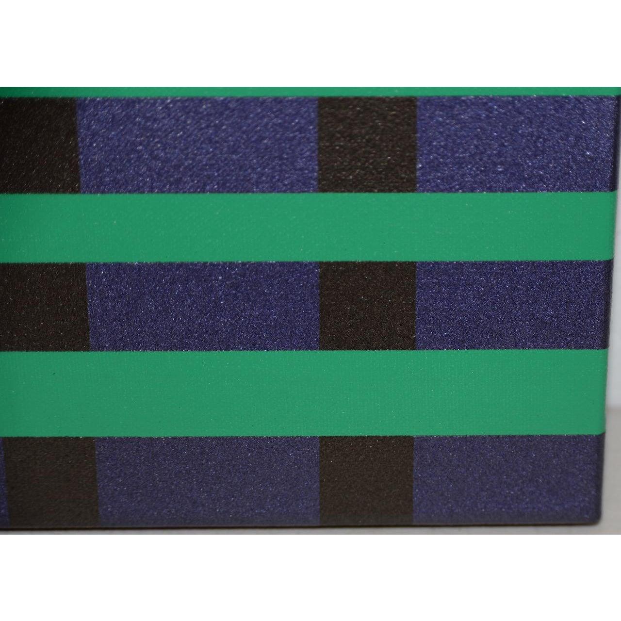 Charles Hersey vintage acrylic op-art painting, circa 1971

Fantastic op-art painting by San Francisco artist Charles Hersey.

Bold black and green against a purple background.

Canvas dimensions: 12