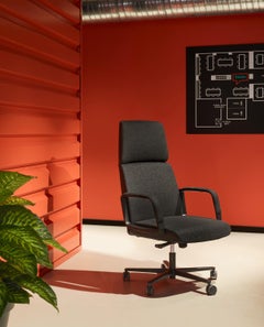 Charles High Backrest Executive Upholstered Armchair by Quinti Sedute