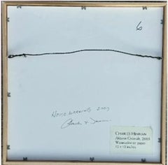 « Alizarin Orionids » Charles Hinman, œuvre sur papier, abstraction géométrique rouge