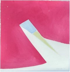 "Alizarin Orionids" Charles Hinman, Work on Paper, Abstract forms