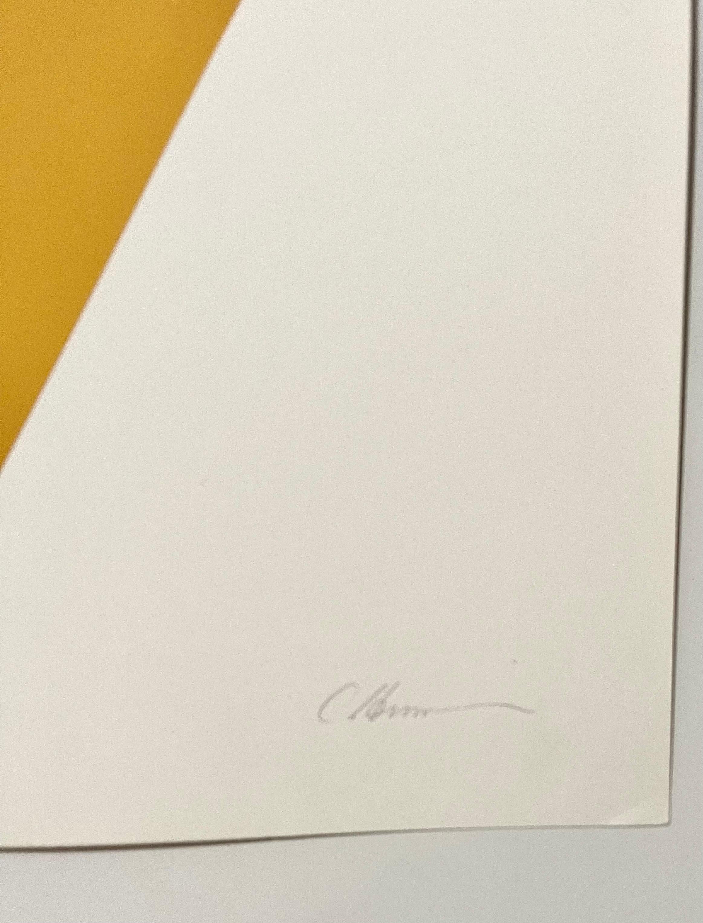 1969-71 Sérigraphie abstraite minimaliste en couleurs Charles Hinman On The Bowery en vente 3