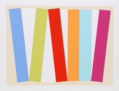 Tanz, Minimalistischer Geometrischer Abstrakter Siebdruck von Charles Hinman