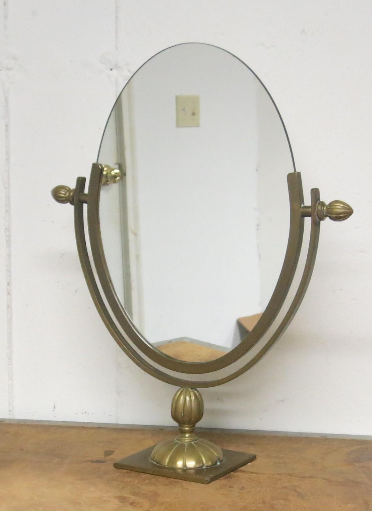 Charles Hollis Jones brass mirror, it is 19.5