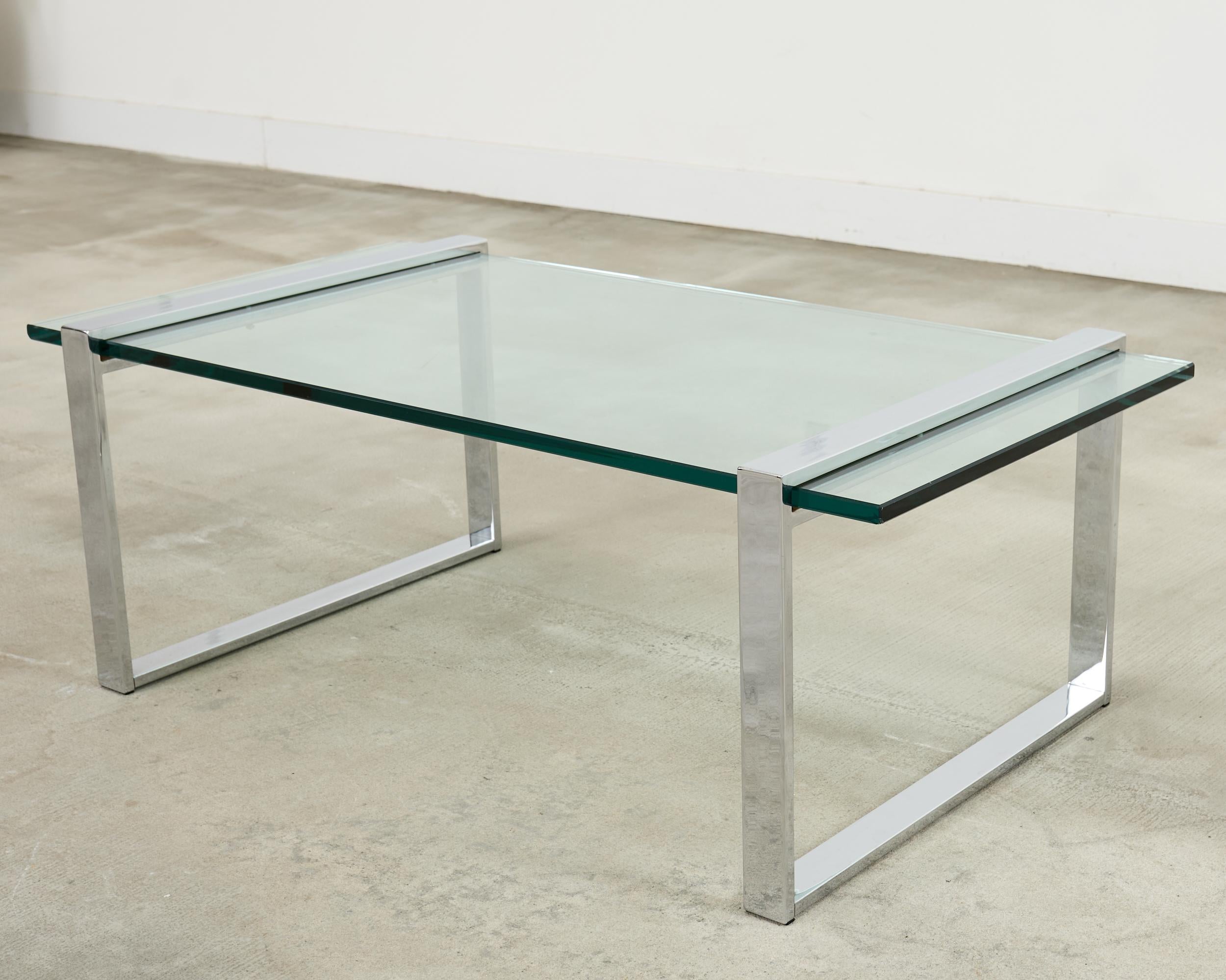 Charles Hollis Jones Chrome Glass 