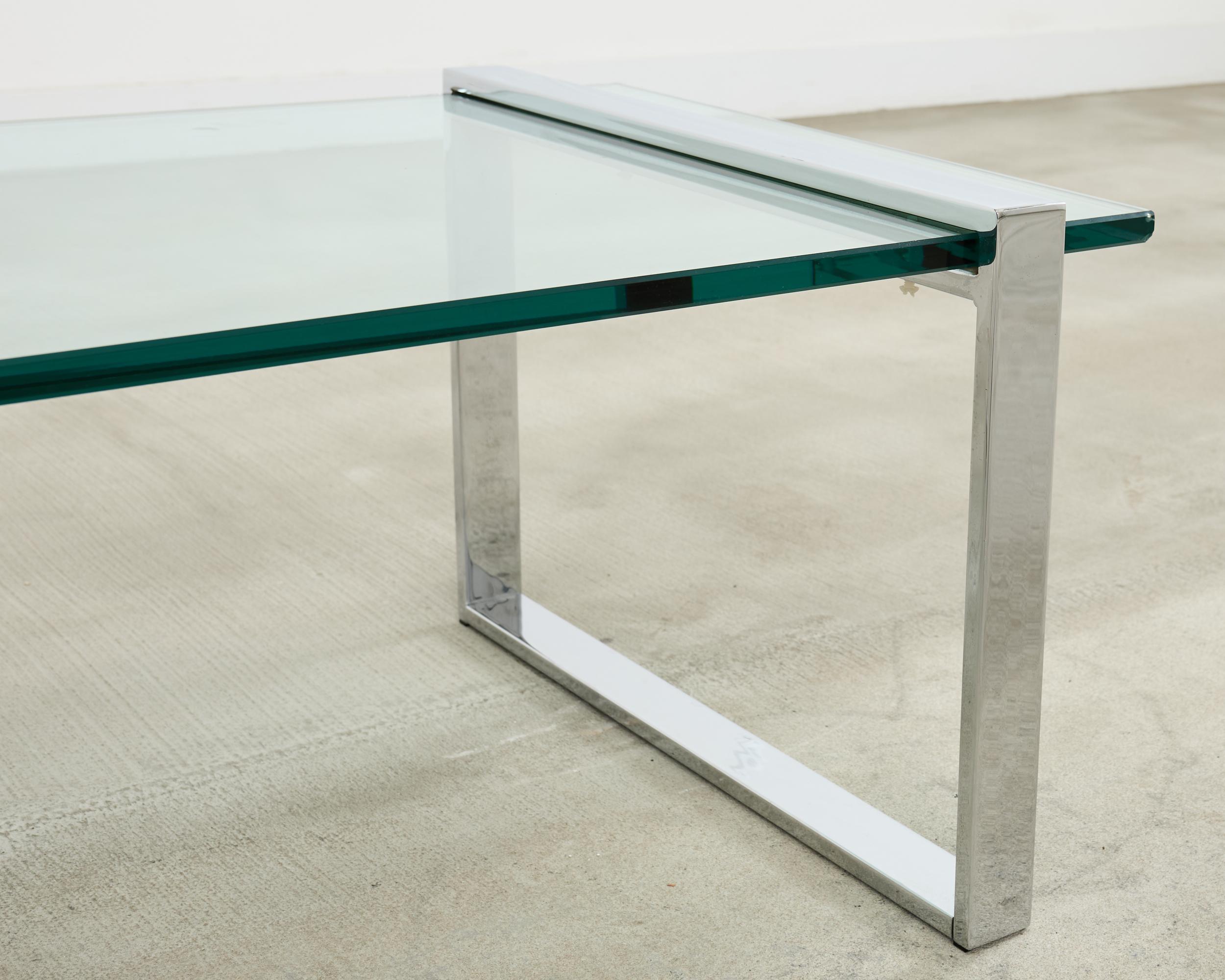 Charles Hollis Jones Chrome Glass 
