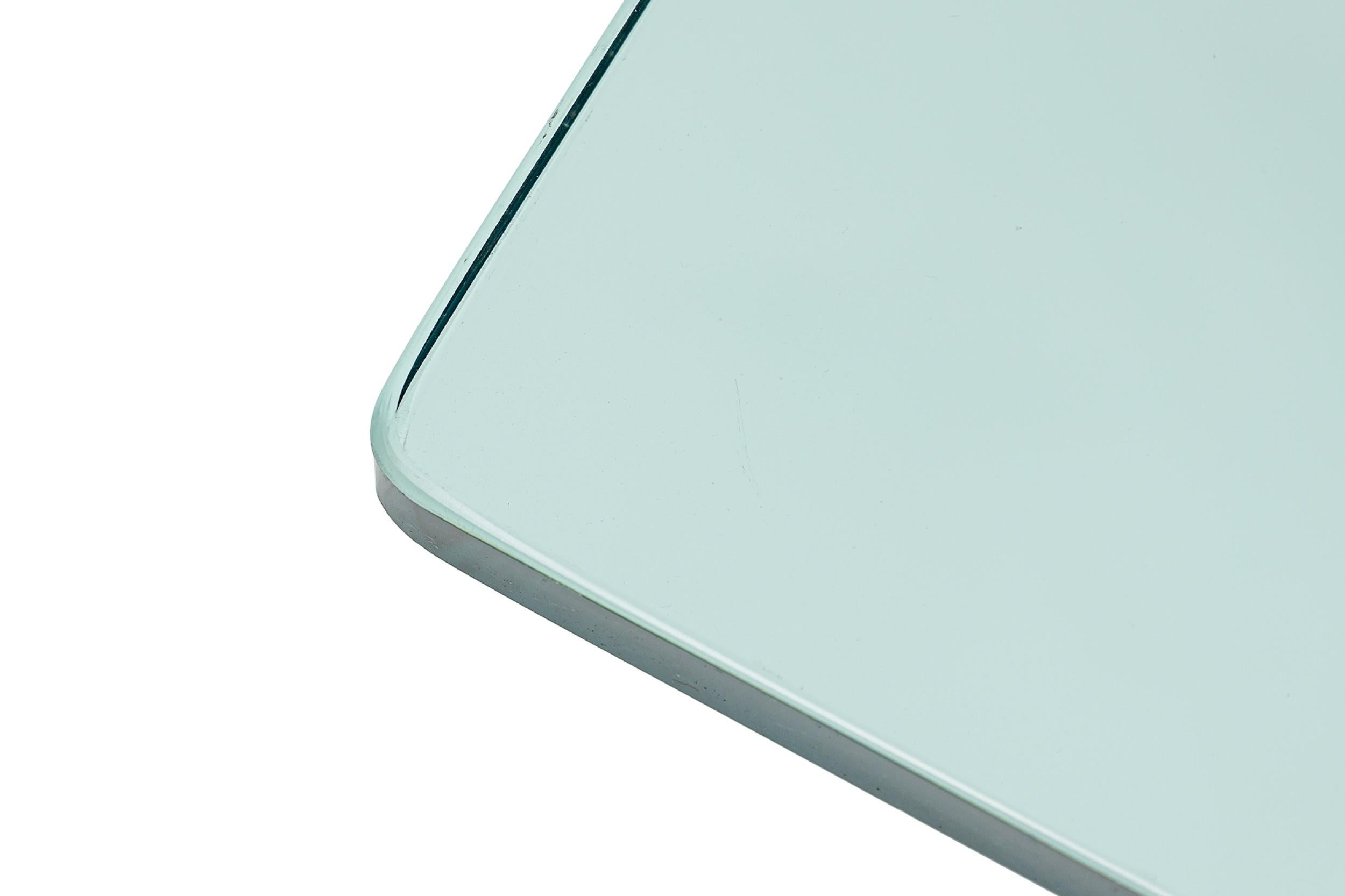 Charles Hollis Jones Contemporary AM Contemporary Clear Lucite Dining Table Base Bon état - En vente à Queens, NY