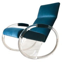 Charles Hollis Jones designed Lucite Rocking Chair 1970s