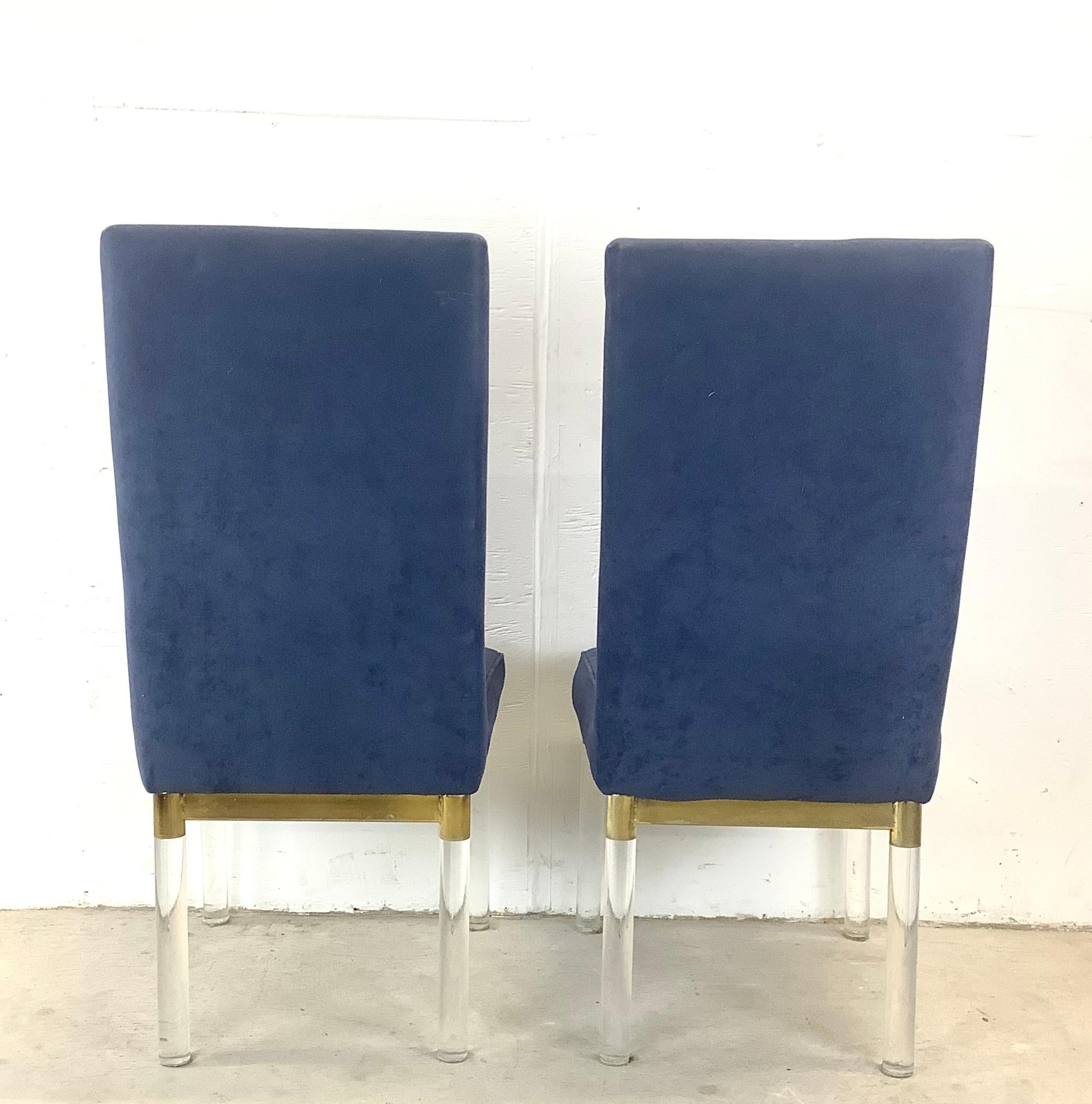 Charles Hollis Jones Dining Chairs, set of Six In Good Condition For Sale In Trenton, NJ