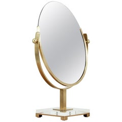 Charles Hollis Jones Double Sided Brass Mirror