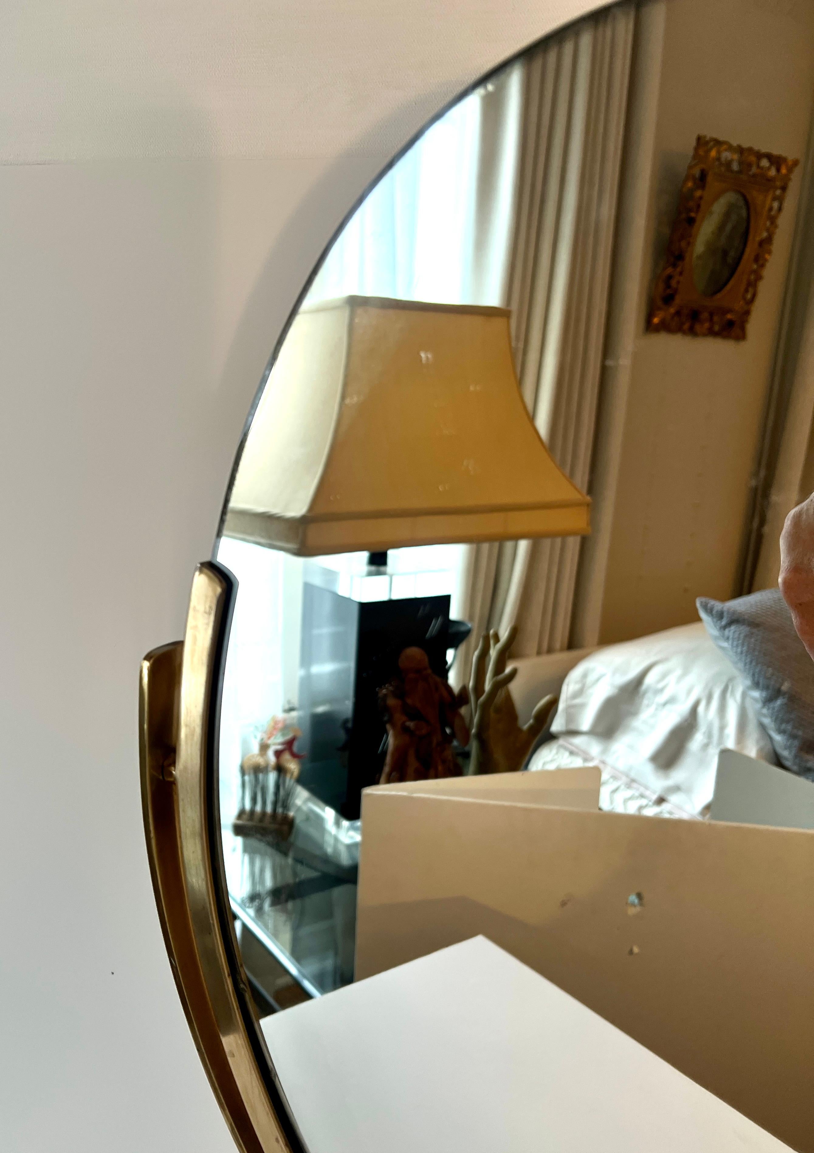 Charles Hollis Jones Double Sided Brass Table Mirror For Sale 5