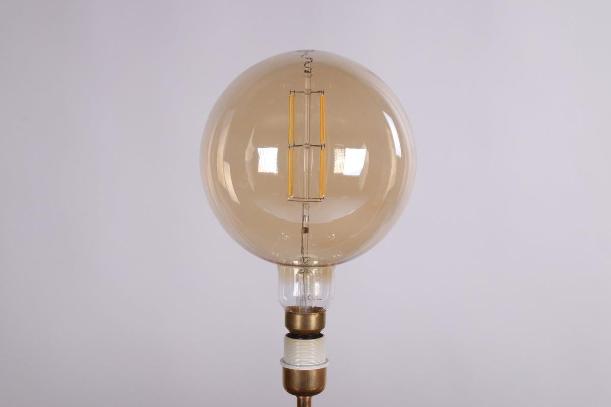  Charles Hollis Jones Gold Plexiglass Hollywood Regency Table Lamp, 70s In Good Condition For Sale In Oostrum-Venray, NL