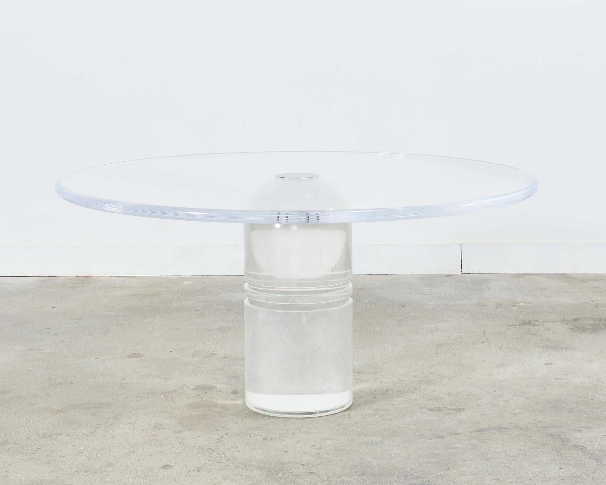 Charles Hollis Jones Table de salle à manger Le Dome Lucite en vente 2