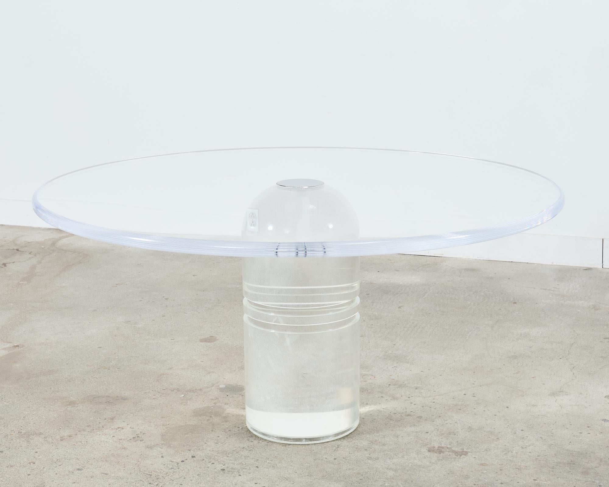 Charles Hollis Jones Table de salle à manger Le Dome Lucite en vente 4