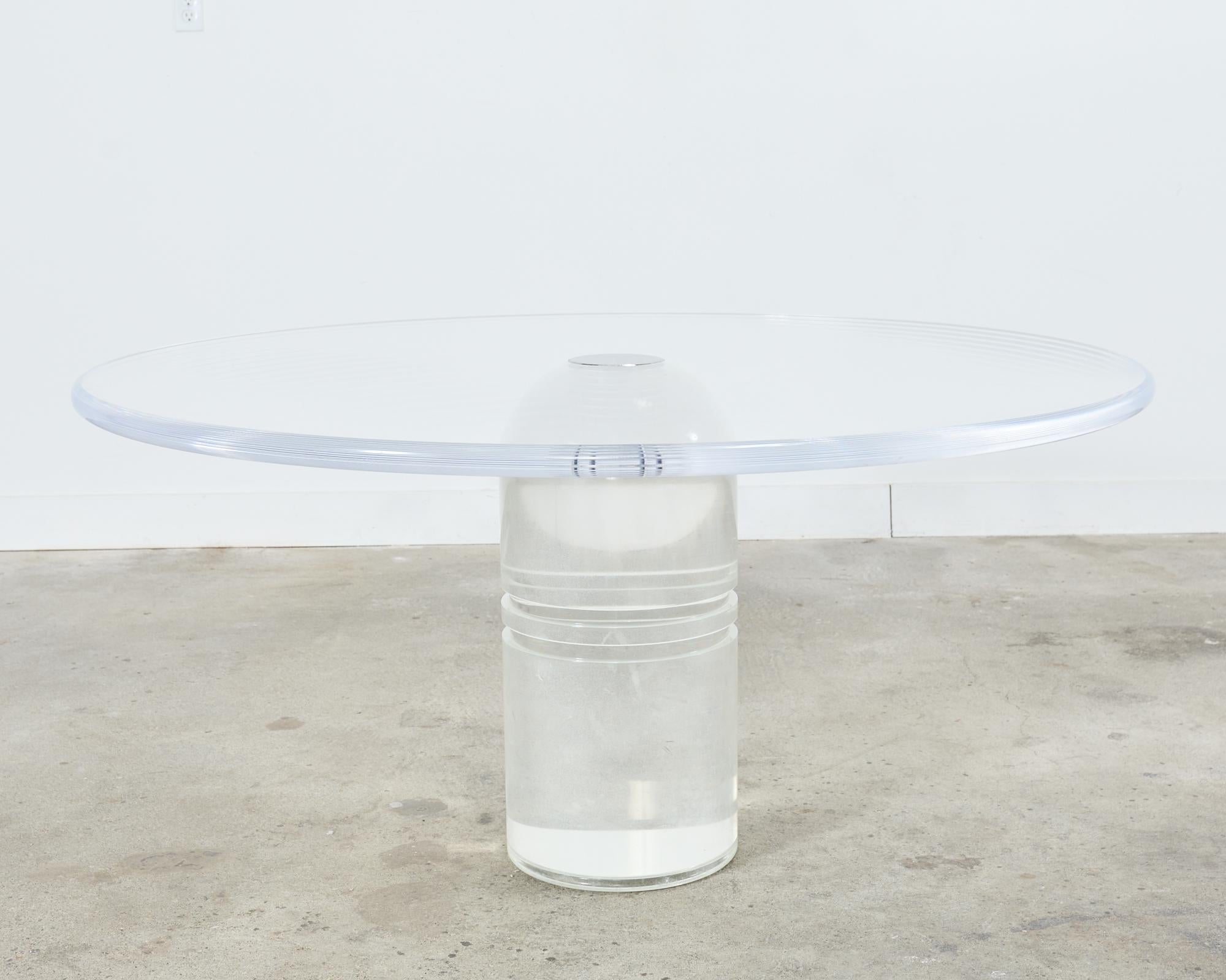 Charles Hollis Jones Table de salle à manger Le Dome Lucite en vente 6