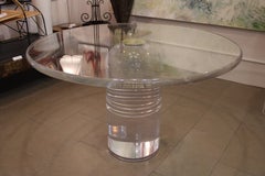 Tavolo da pranzo in lucite Charles Hollis Jones Le Dome