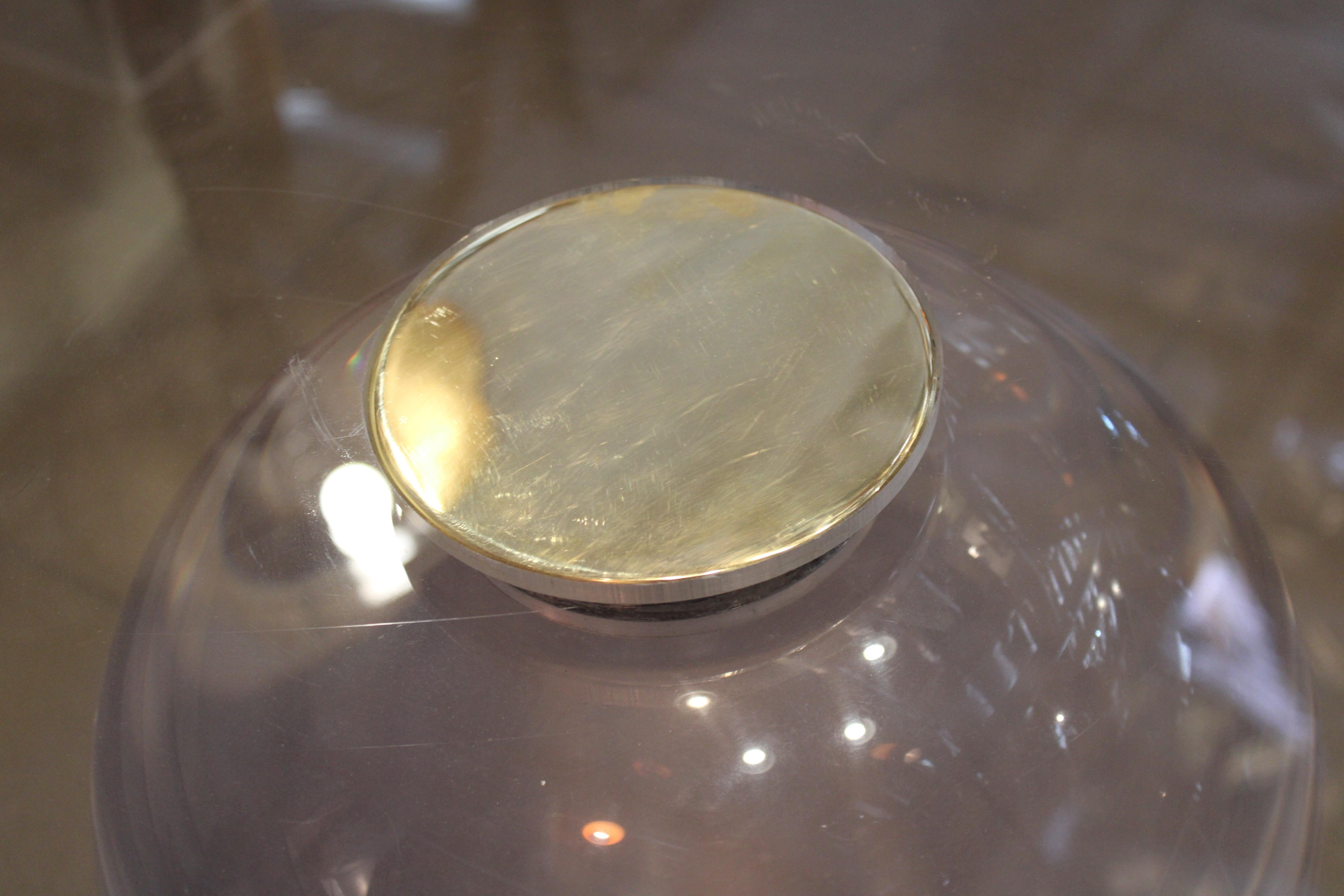 Fin du 20e siècle Charles Hollis Jones Table de salle à manger Le Dome Lucite en vente
