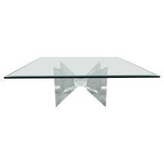 Charles Hollis Jones Lucite Butterfly Cocktail Table