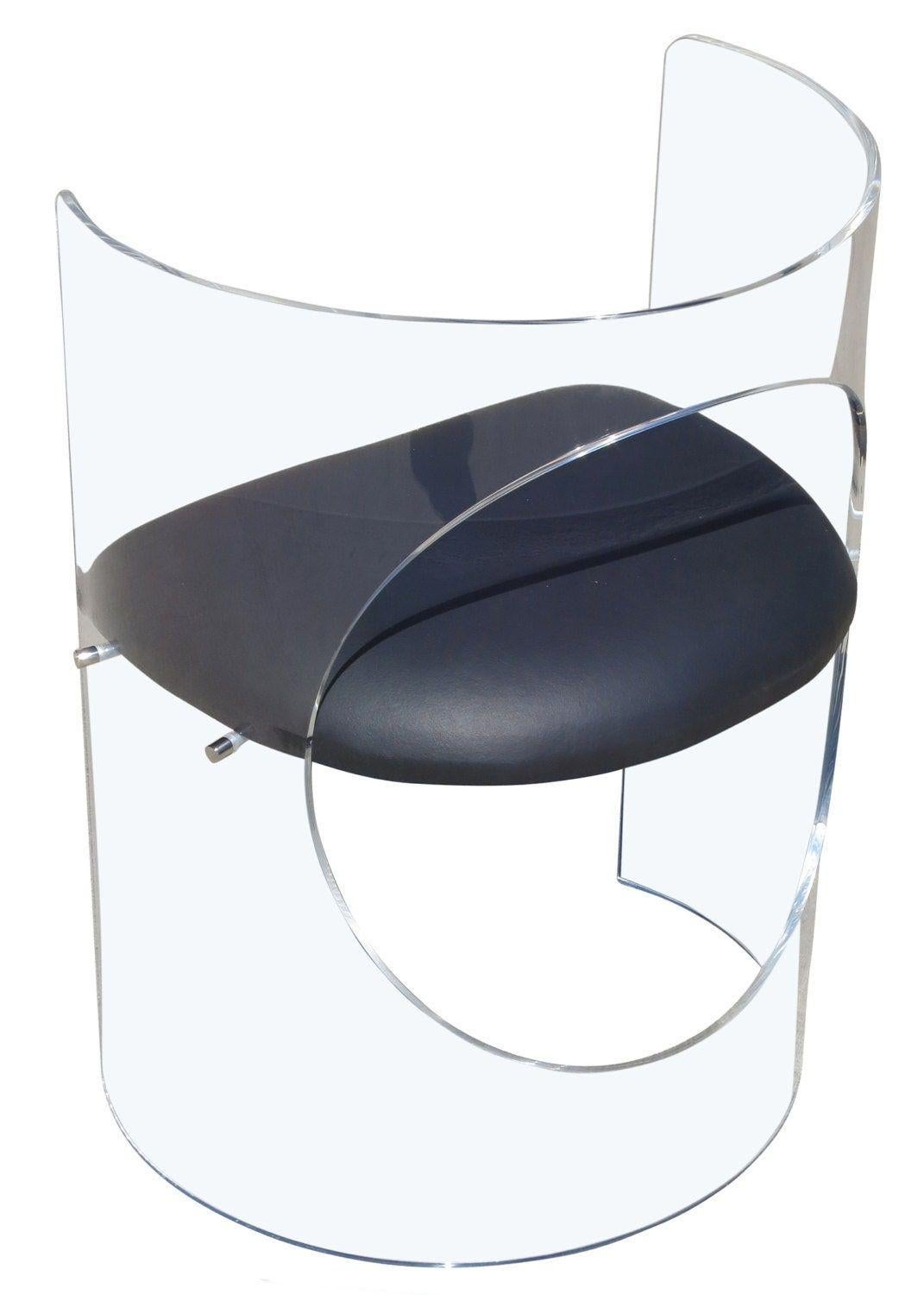 Charles Hollis Jones Lucite Chairs In Excellent Condition For Sale In Van Nuys, CA