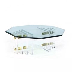 Charles Hollis Jones Lucite-Couchtisch