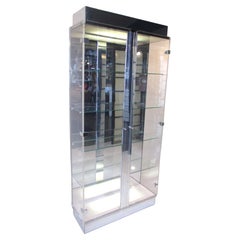 Charles Hollis Jones Lucite / Glass Display Cabinet  