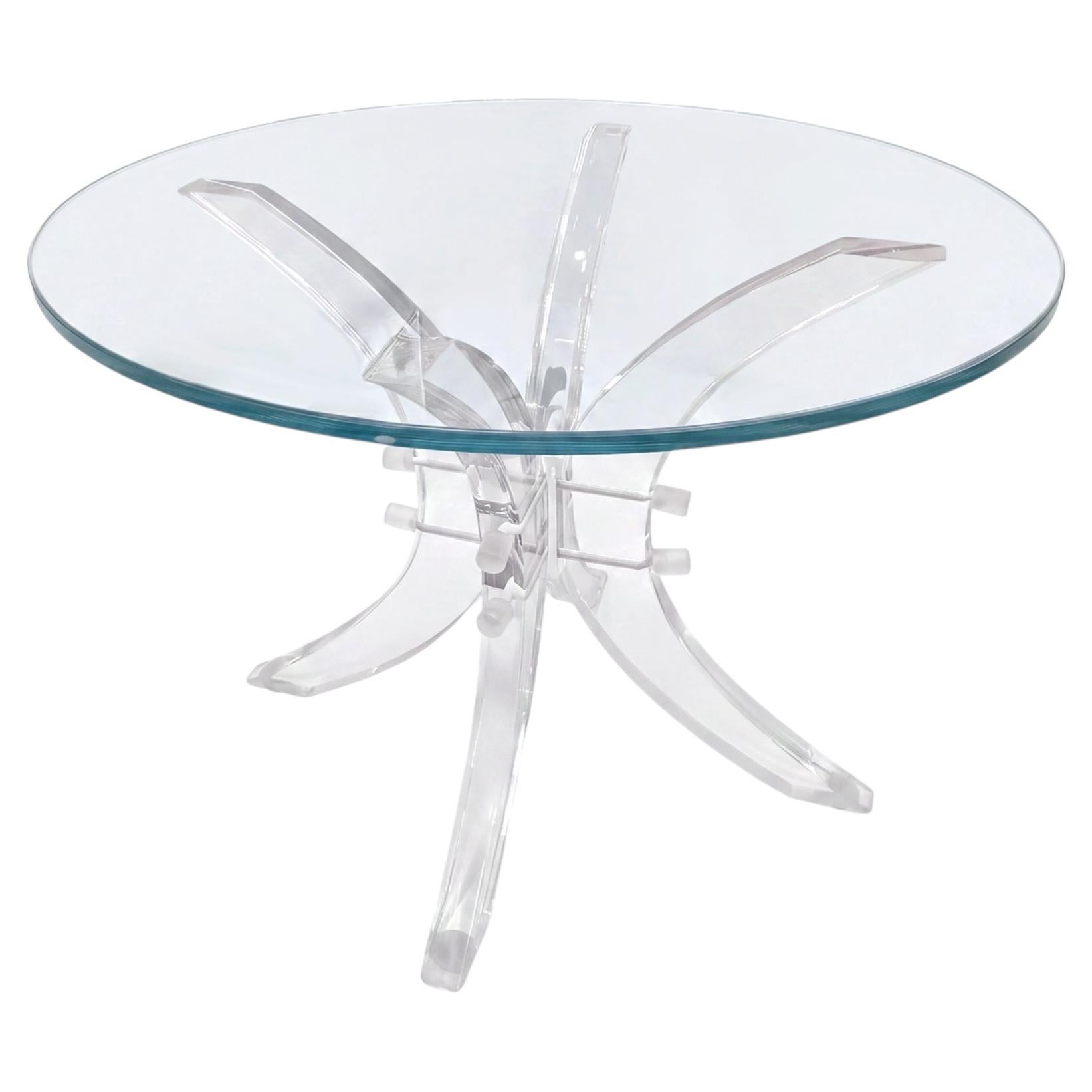 Charles Hollis Jones Lucite-Sockeltisch