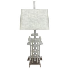 Charles Hollis Jones Lucite Table Lamp Japanese Inspired Design