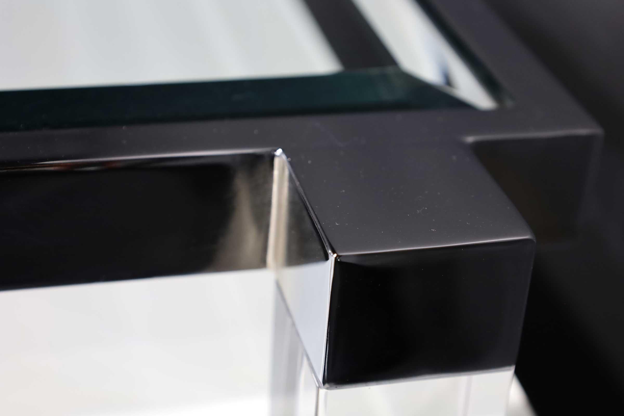 Glass Charles Hollis Jones Metric Series Nightstands in White Lacquer
