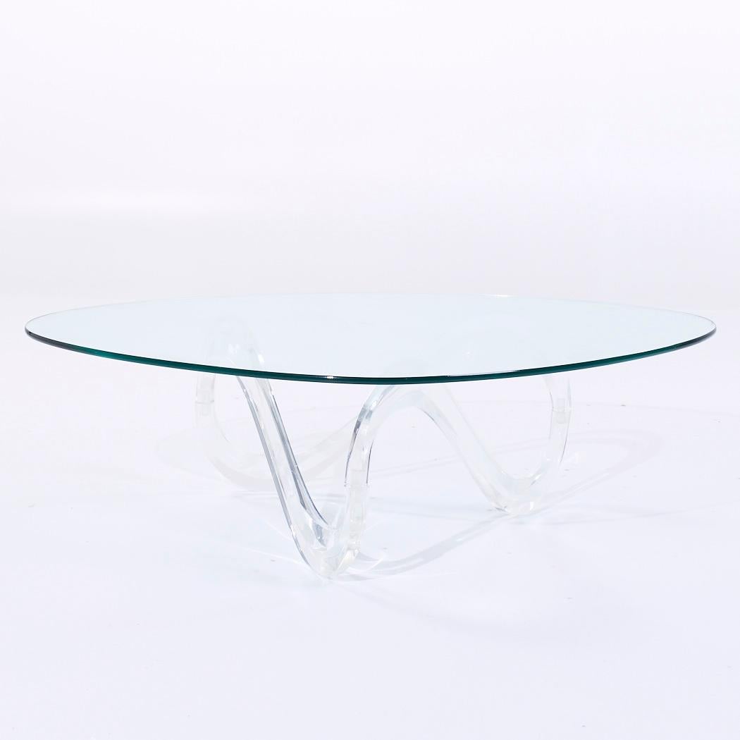 Table basse Infinity en lucite mi-siècle de Charles Hollis Jones

Cette table basse mesure : 52 de large x 36 de profond x 16.5 de haut

Tous les meubles peuvent être achetés dans ce que nous appelons un état vintage restauré. Cela signifie que la