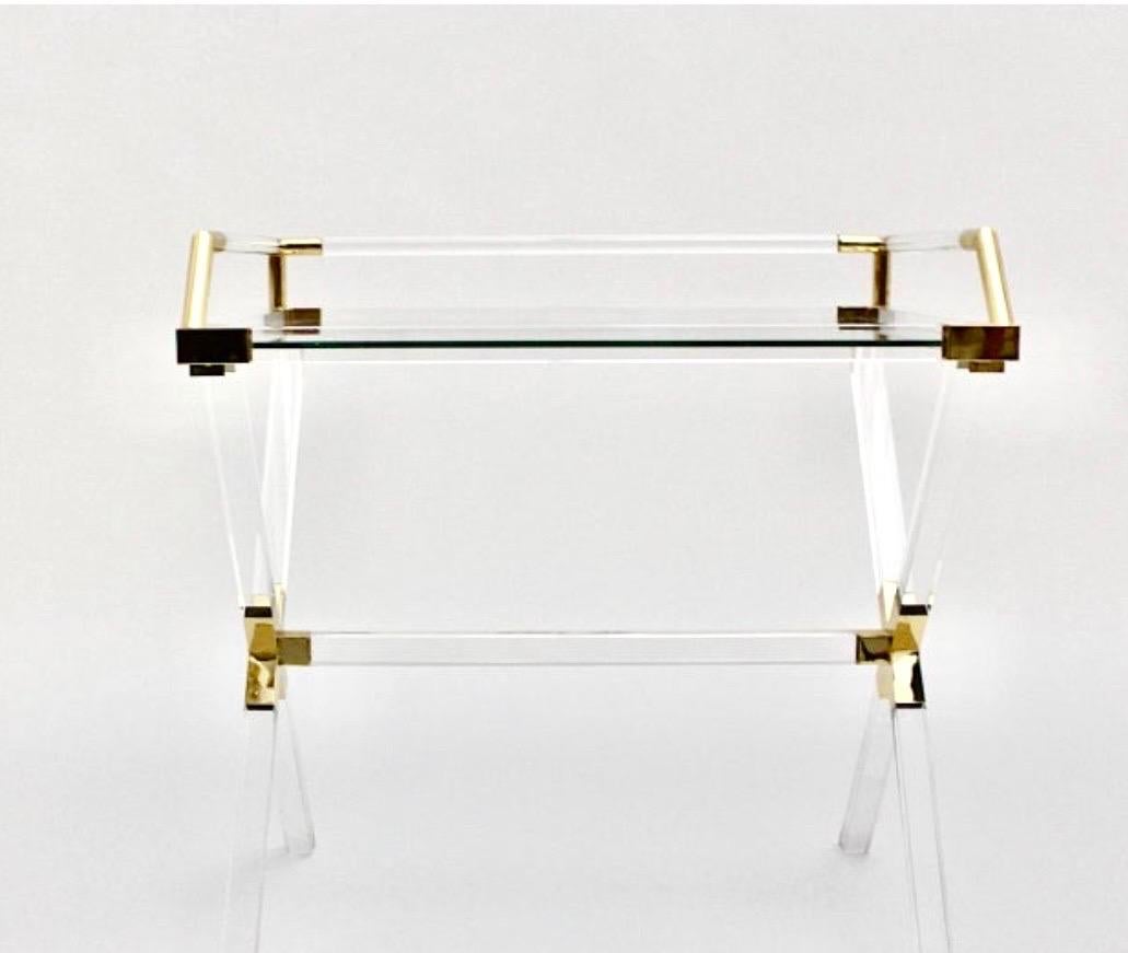 Other Charles Hollis Jones plexiglass (Lucite) table , 1970s For Sale