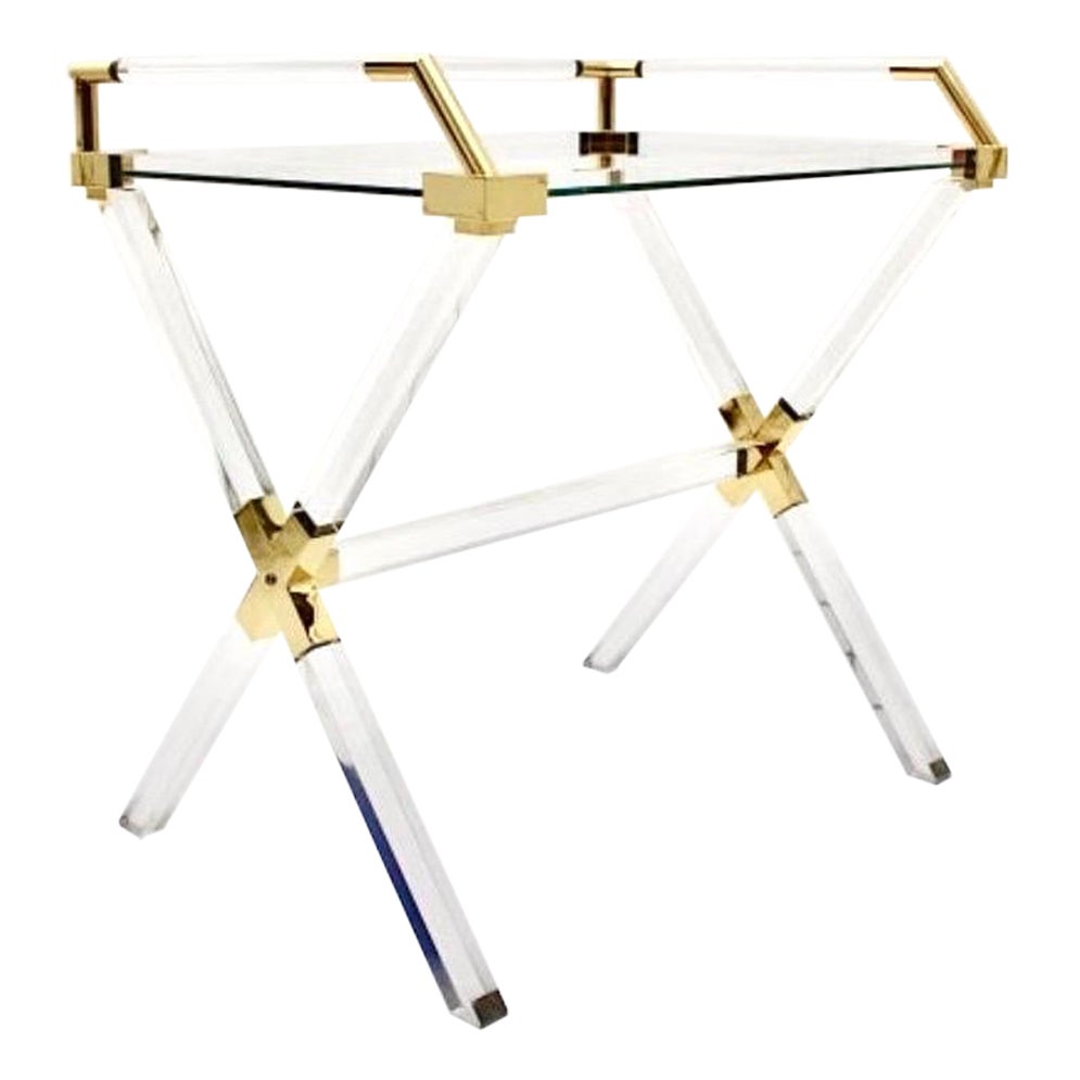 Charles Hollis Jones plexiglass (Lucite) table , 1970s
