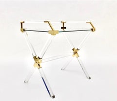 Vintage Charles Hollis Jones plexiglass (Lucite) table , 1970s