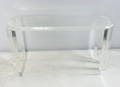 Tavolo consolle in lucite firmato Charles Hollis Jones, Los Angeles, 1970
