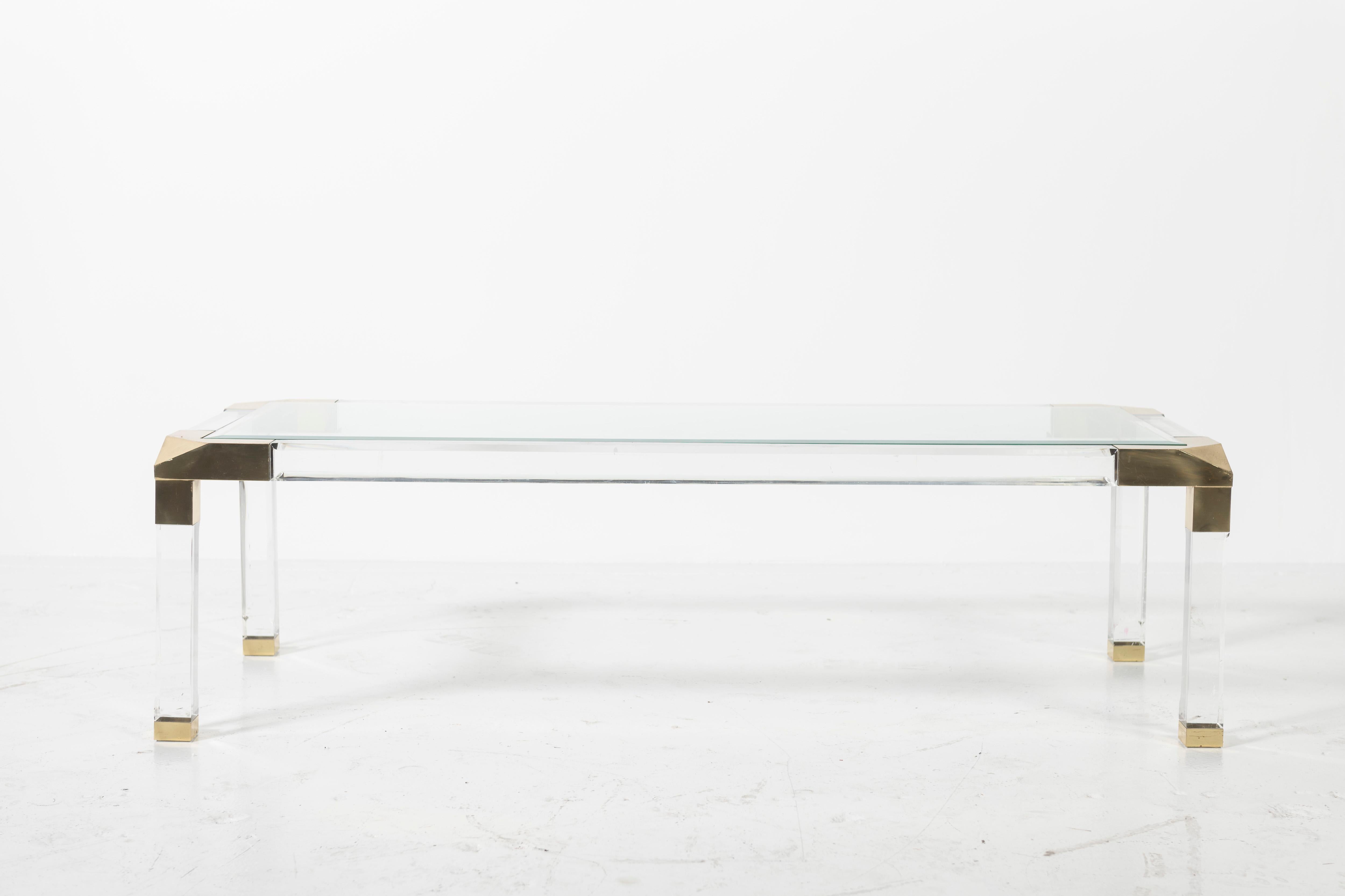 Charles Hollis Jones Style Coffee Table In Fair Condition For Sale In San Francisco, CA