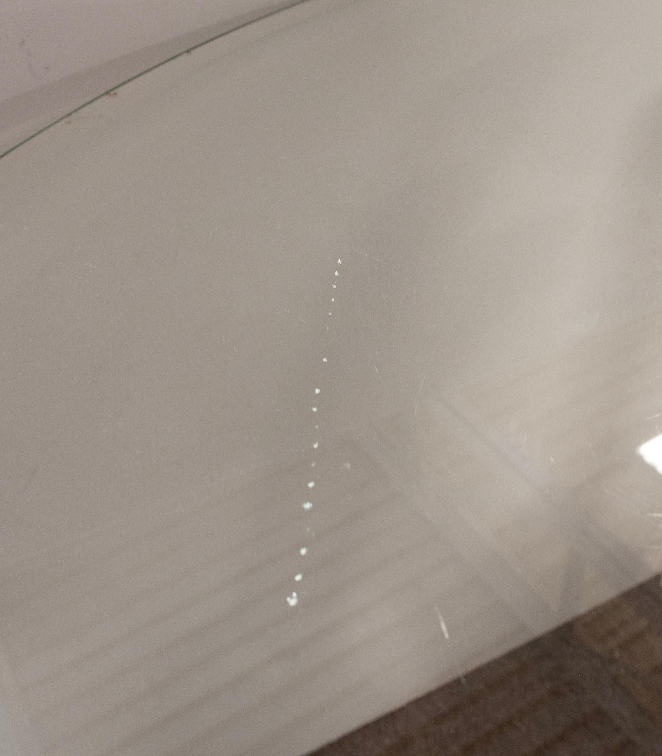 Américain Table de dinette contemporaine moderne en verre et lucite de Charles Hollis Jones en vente