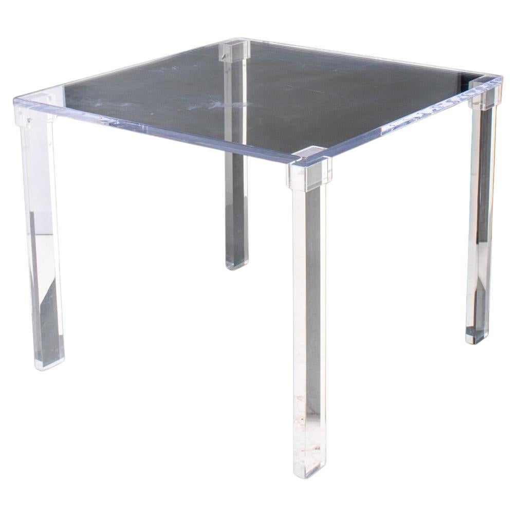 Charles Hollis Jones Style Lucite Dining Table For Sale