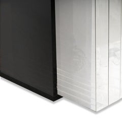 Charles Hollis Jones style Lucite & Glass Cocktail Table