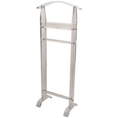 Charles Hollis Jones Style Mid-Century Modern Lucite Coat Rack, Valet Stand