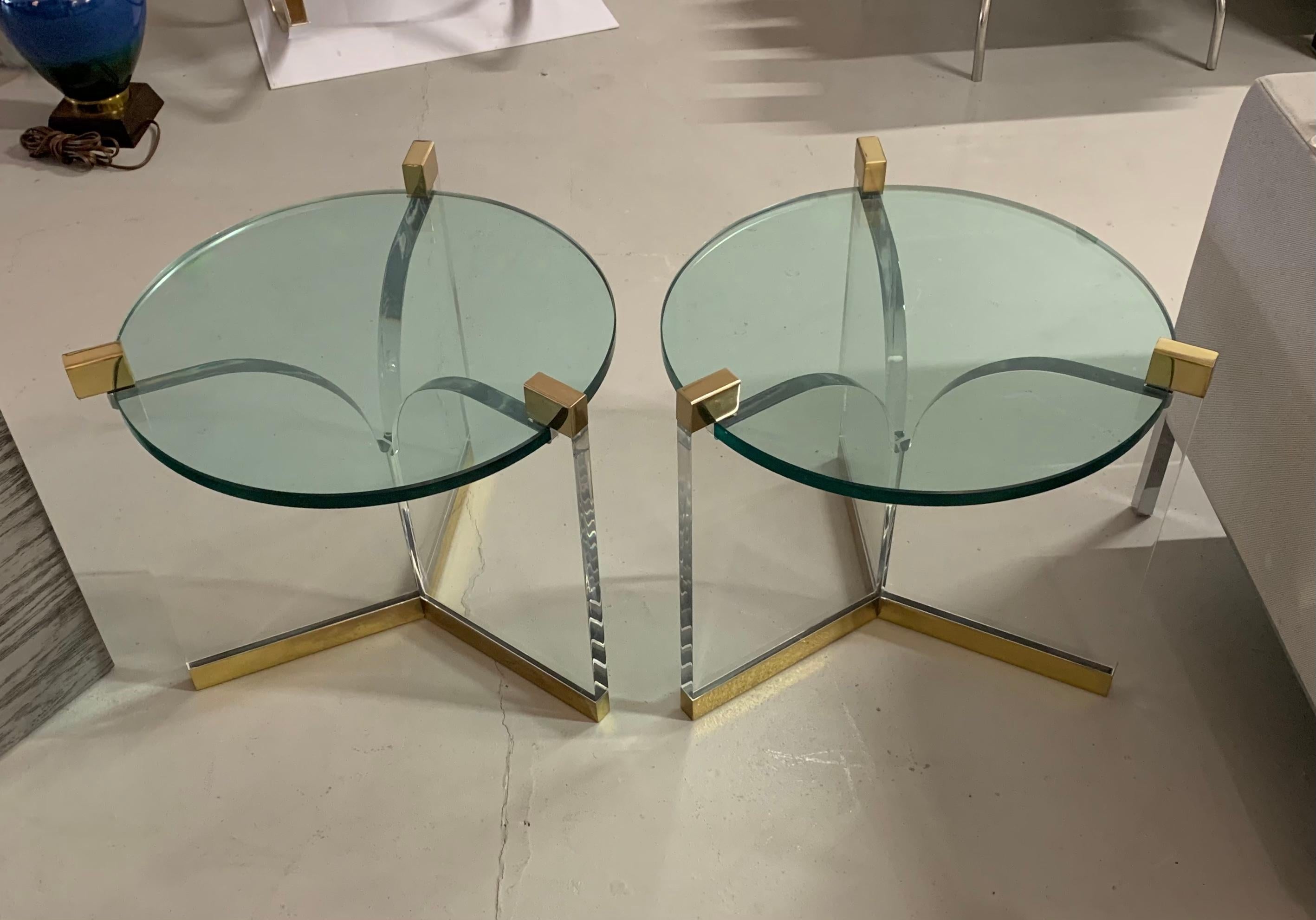 Charles Hollis Jones Trefoil Tables In Good Condition In Palm Springs, CA