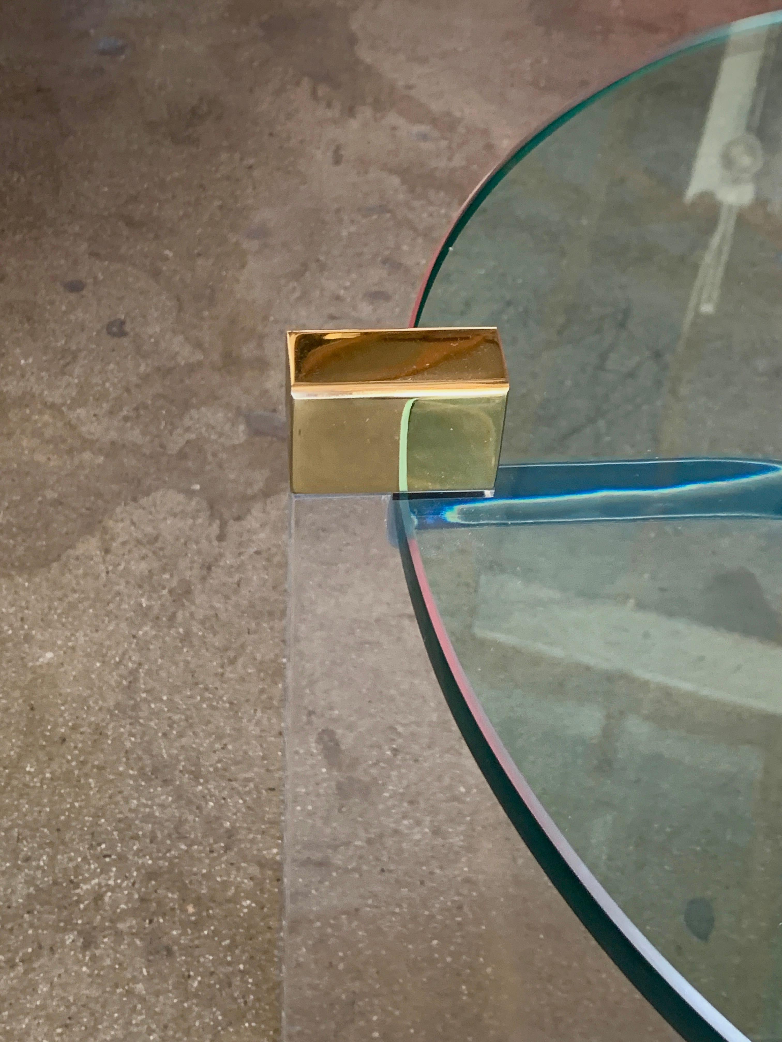 Brass Charles Hollis Jones Trefoil Tables