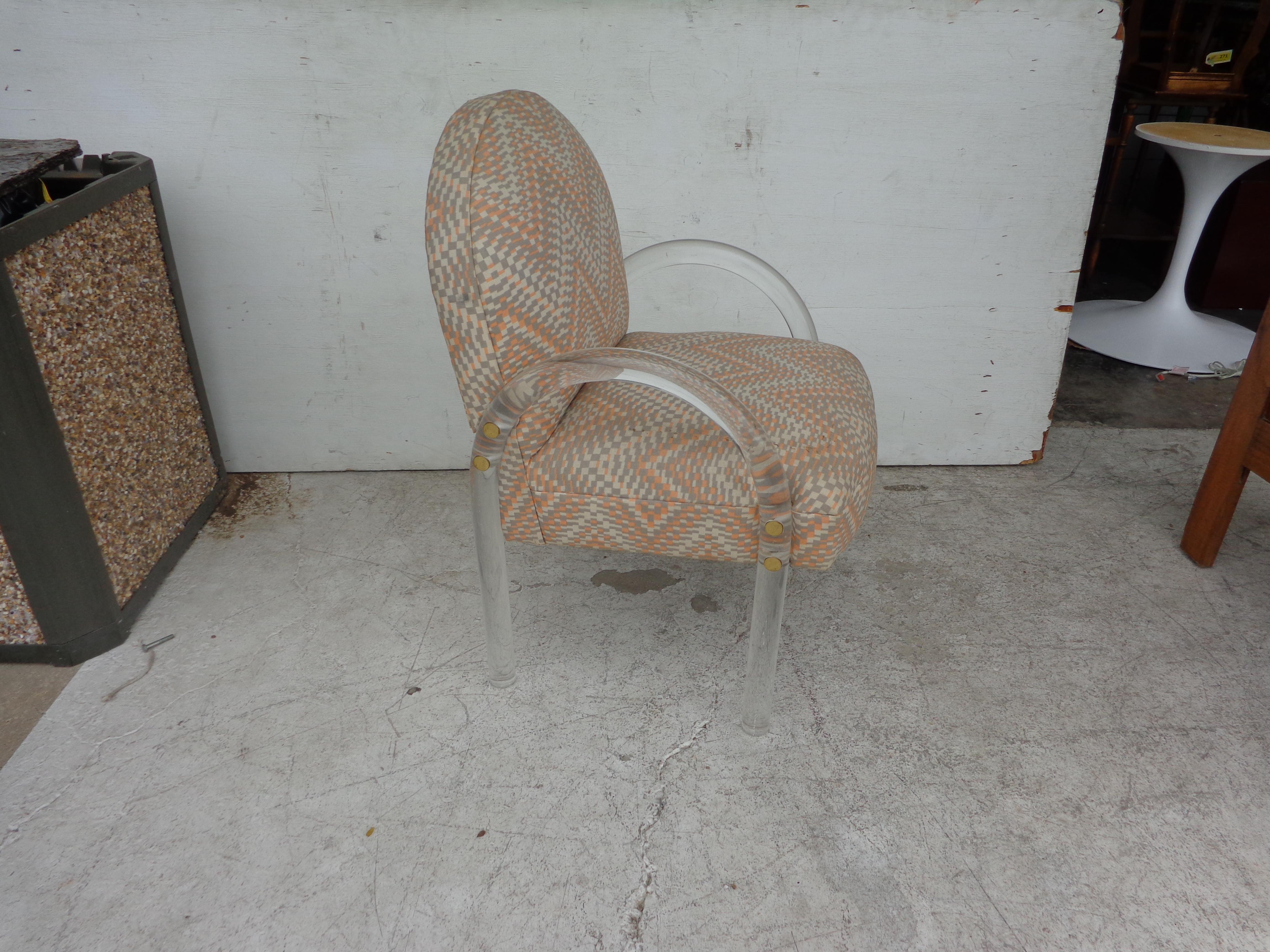 Mid-Century moderno Sedia in lucite a cascata Charles Hollis Jones in vendita
