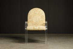 Charles Hollis Jones Waterfall Lucite Dining Chairs, Set of Eight, circa 1970
