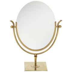 Charles Hollis Jones "Wishbone" Brass Vanity Mirror