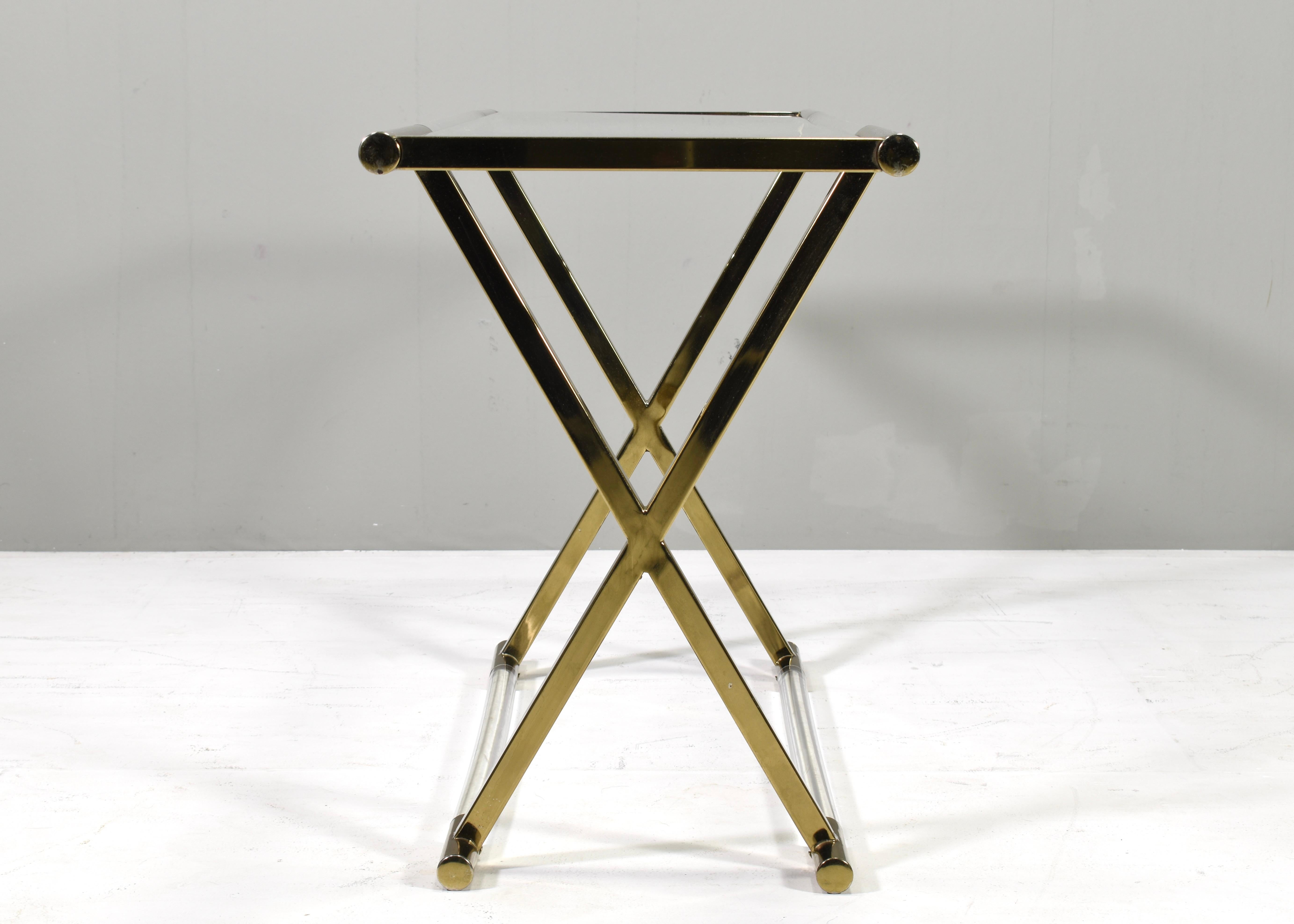 Hollywood Regency Charles Hollis Jones X Console Table For Sale
